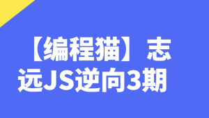 【编程猫】志远JS逆向3期
