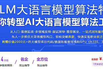 慕课体系课 - LLM大语言模型算法特训