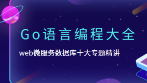 Go语言编程大全，web微服务数据库十大专题精讲