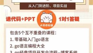 高性能golang课程合集