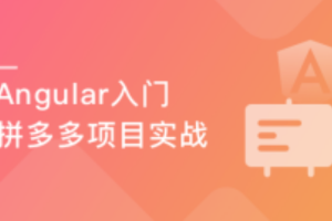 慕课实战 - Angular8开发拼多多webapp 从基础到项目实战