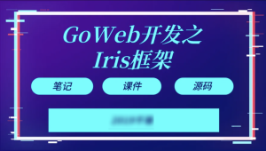 千峰 - Goweb开发之Iris框架实战