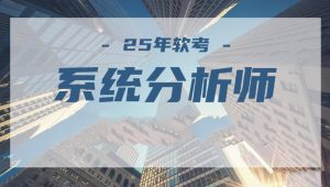 软考 - 2025年5月文老师【系统分析师】