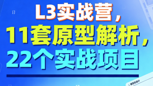 L3实战营，11套原型解析，22个实战项目