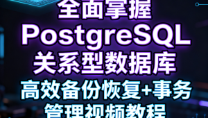 全面掌握PostgreSQL关系型数据库 高效备份恢复+事务管理视频教程