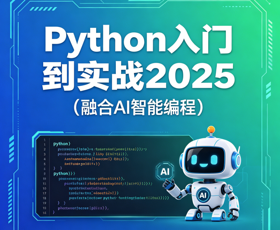 Python入门到实战2025（融合AI智能编程）