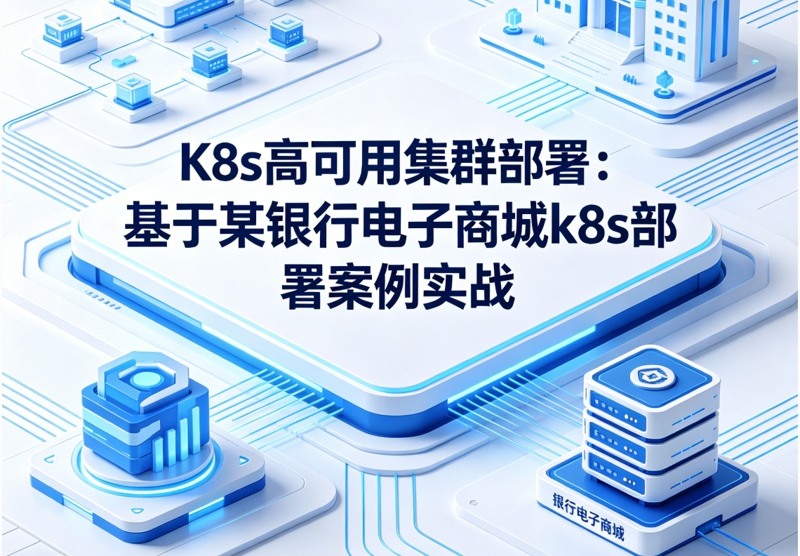 K8s高可用集群部署：基于某银行电子商城k8s部署案例实战