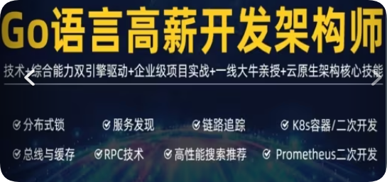 小马哥 - 高端GO语言实战班12期
