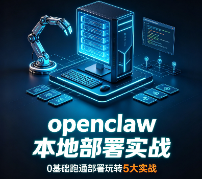  openclaw 本地部署实战，0基础跑通部署玩转5大实战